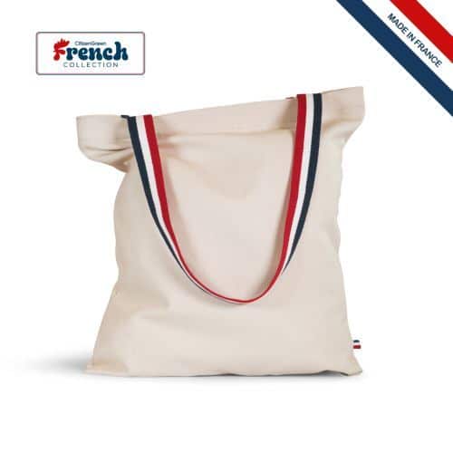 totebag tricolore ecoresponsable made in france