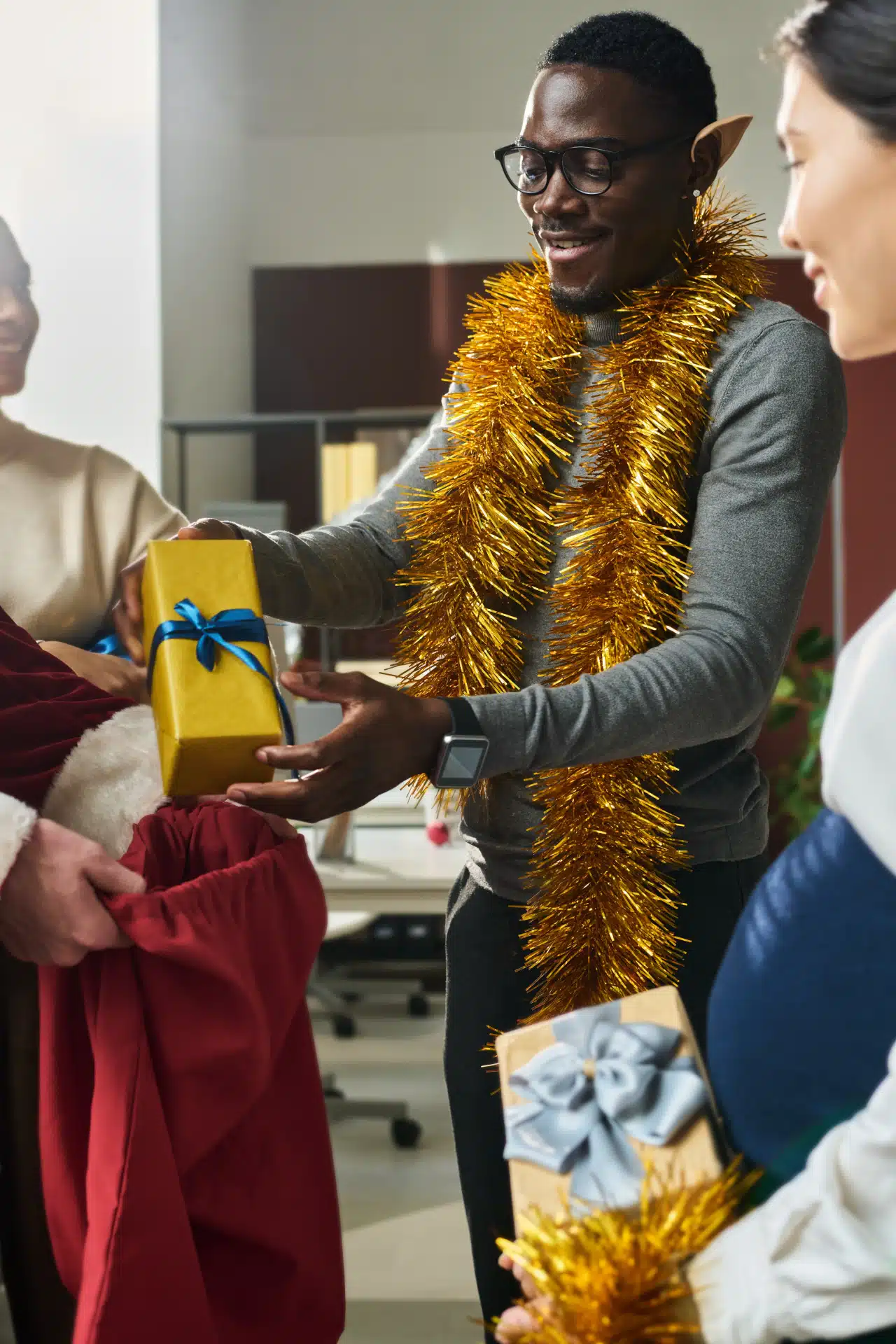 Fête de Noël cadeaux employés