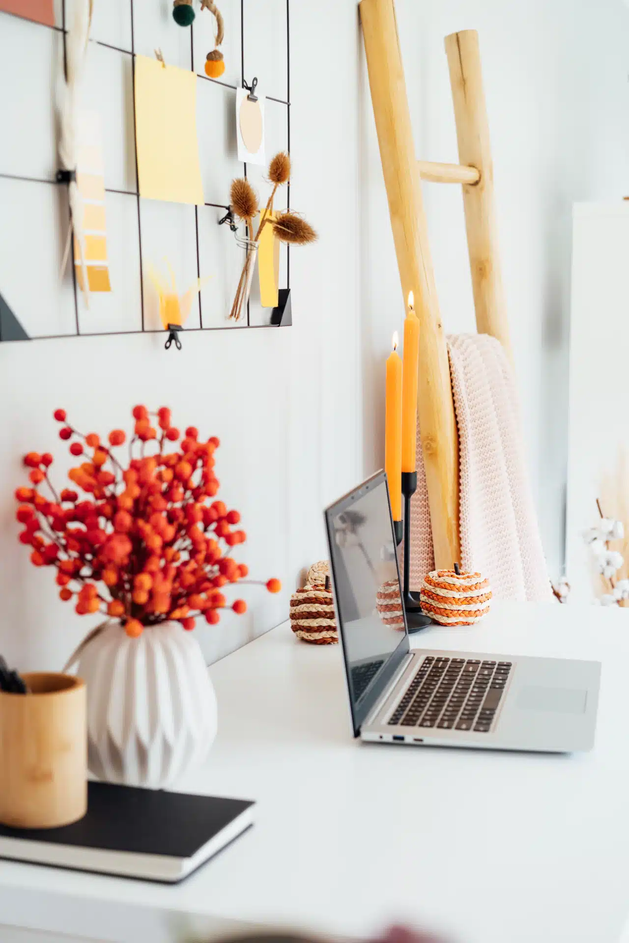 Bureau organisé pour le télétravail